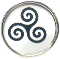 Celtic Triskele Symbol of Life Balance 18MM - 20MM Fashion Snap Jewelry Snap Charm